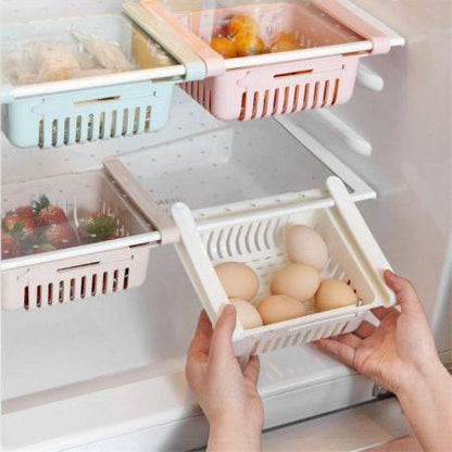 Panier de rangement extensible pour réfrigérateur
